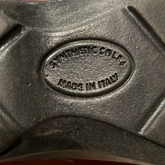 Fly Flot Italy Anatomic Leather Adjustable Strap buckle Sandals Size 41 Tan EUC - Picture 8 of 8